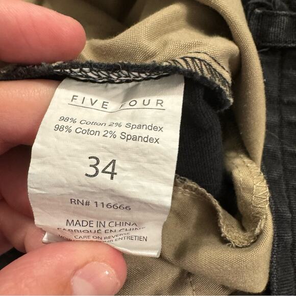 Five Four Los Angeles Black Classic Fit Shorts Men’s Size 34 Drawstring Inner - Picture 9 of 10